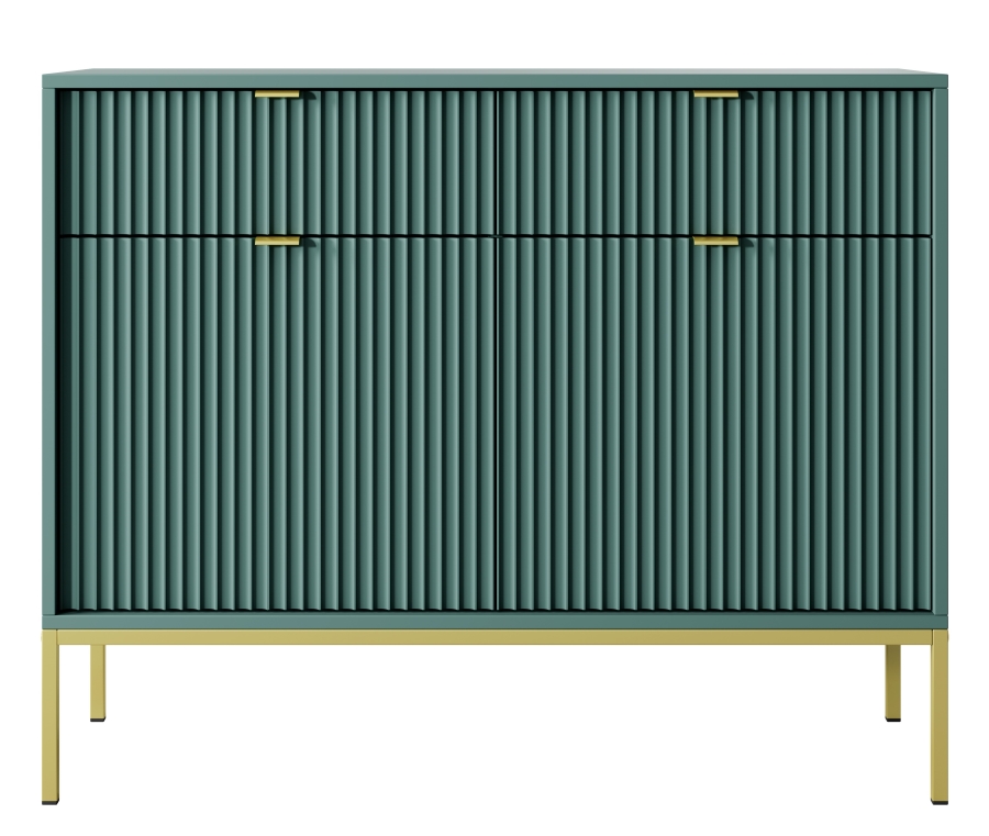 Μπουφές Nova Πράσινο + Χρυσό 104x83x39cm