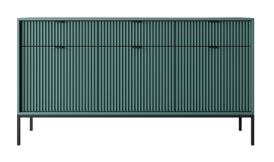 Μπουφές Nova Πράσινο + Ανθρακί 154x83x39cm