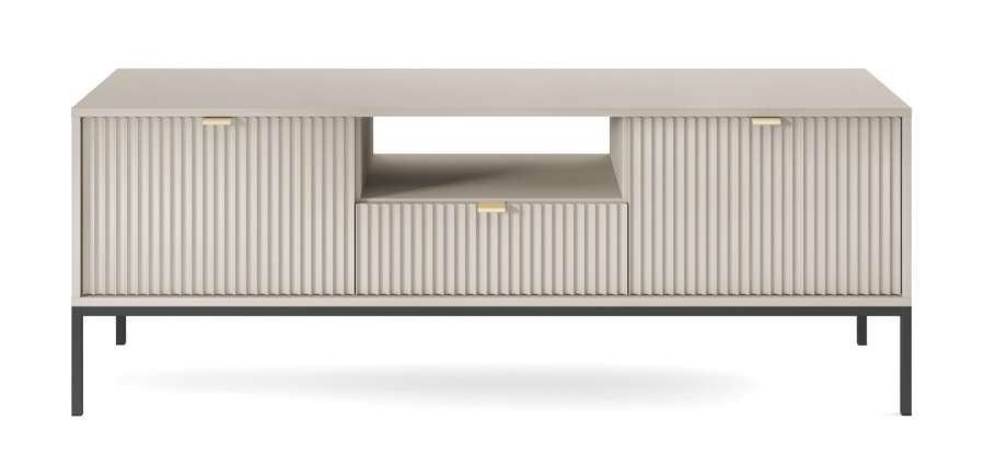 Έπιπλο τηλεόρασης Nova Λευκό Kazmir + Ανθρακί 154x56x39cm