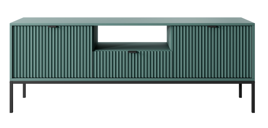 Έπιπλο τηλεόρασης Nova Πράσινο + Ανθρακί (βάση+πόμολα) 154x56x39cm