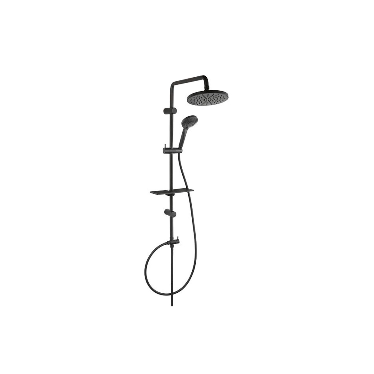KARAG RONDO Κολόνα σταθερού ντους RONDO LUX Black NP23-BL FERRO KARAG-5902194985611 KARAG RONDO Κολόνα σταθερού ντους RONDO LUX Black NP23-BL FERRO KARAG-5902194985611