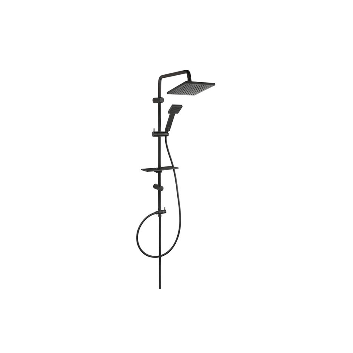 KARAG SQUERTO Κολόνα σταθερού ντους SQUERTO LUX Black NP24-BL FERRO KARAG-5902194985628 KARAG SQUERTO Κολόνα σταθερού ντους SQUERTO LUX Black NP24-BL FERRO KARAG-5902194985628