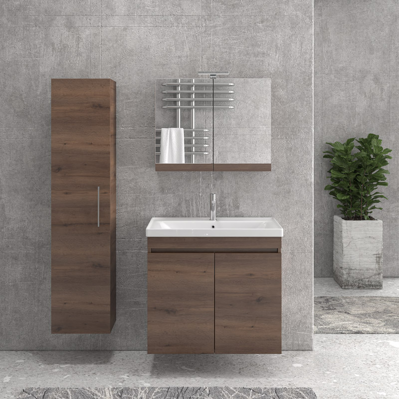 KARAG  NEW SAVA Βάση με δύο πόρτες Brown 8702 NEW SAVA 80 KARAG 77,5x44,5x63cm KARAG-5206836629827