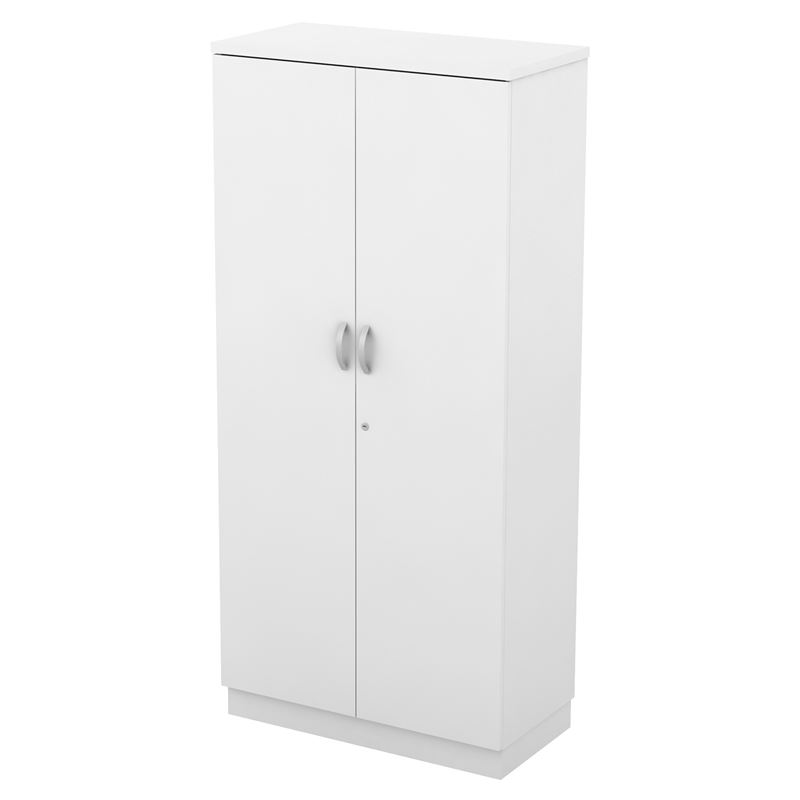 WOODWELL ΝΤΟΥΛΑΠΑ Γραφείου Δίφυλλη, Απόχρωση Άσπρο 80x40x171cm ΕΟ979,5