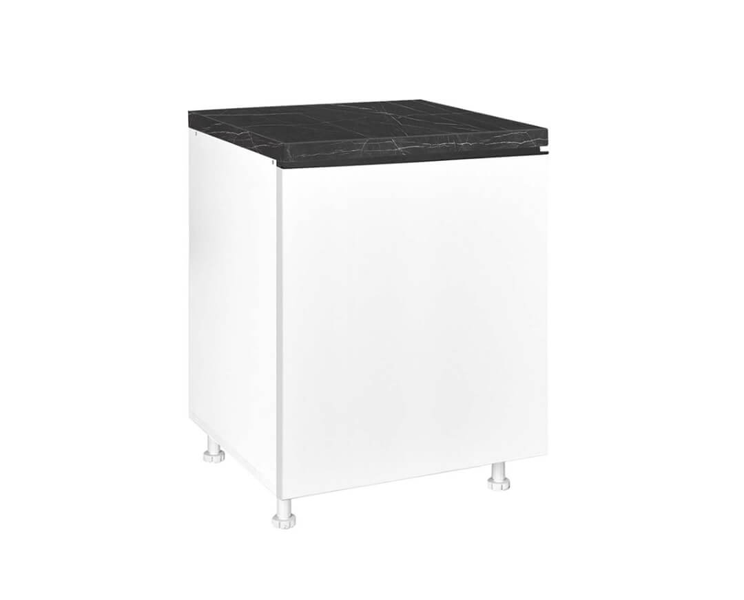 MATIS Επιδαπέδιο ντουλάπι με 1 πόρτα κουζίνας LINA D60 1V Λευκό 60x60x85εκ. MATISKD601V80