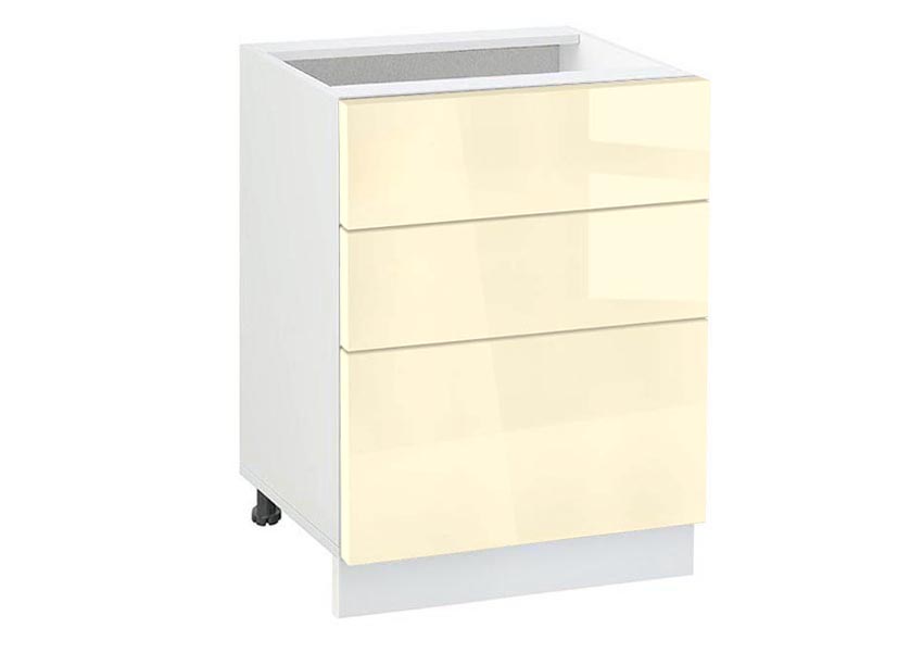 Ντουλάπι Κουζίνας επιδαπέδιο 60εκ., Νο 603  Ivory, κωδ.1220000002 , Genomax Genom1220000002