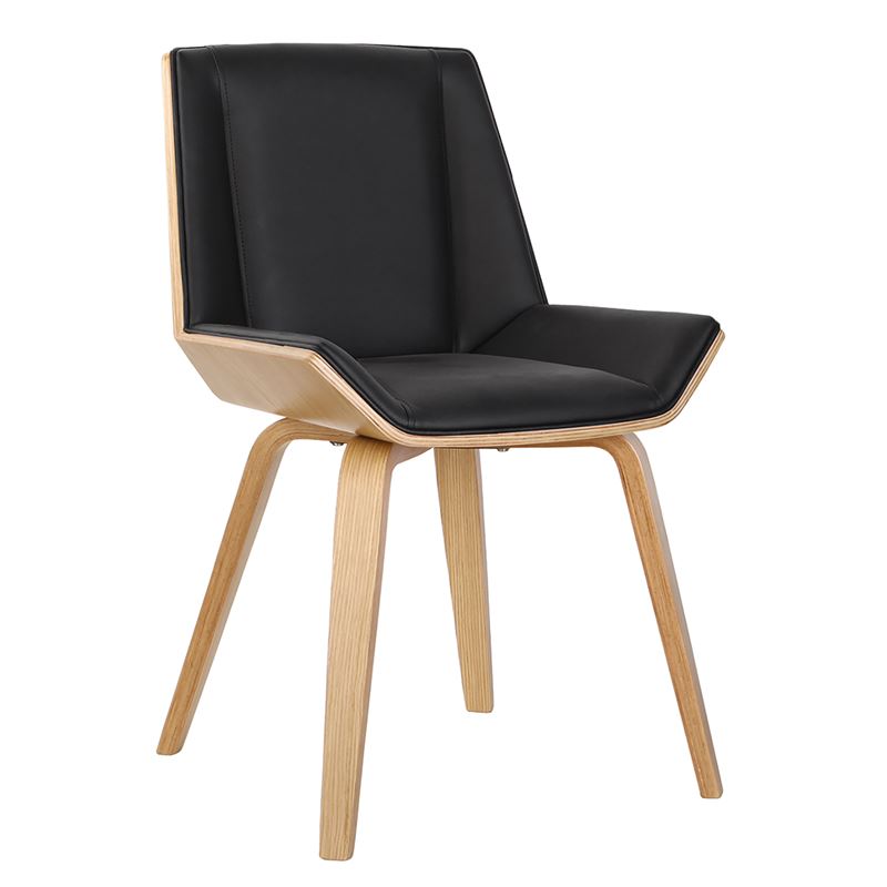 WOODWELL Ε7511,2NUMAN Καρέκλα Τραπεζαρίας Φυσικό, PU Μαύρο 52x53x80cm Ε7511,2 WOODWELL Ε7511,2NUMAN Καρέκλα Τραπεζαρίας Φυσικό, PU Μαύρο 52x53x80cm Ε7511,2