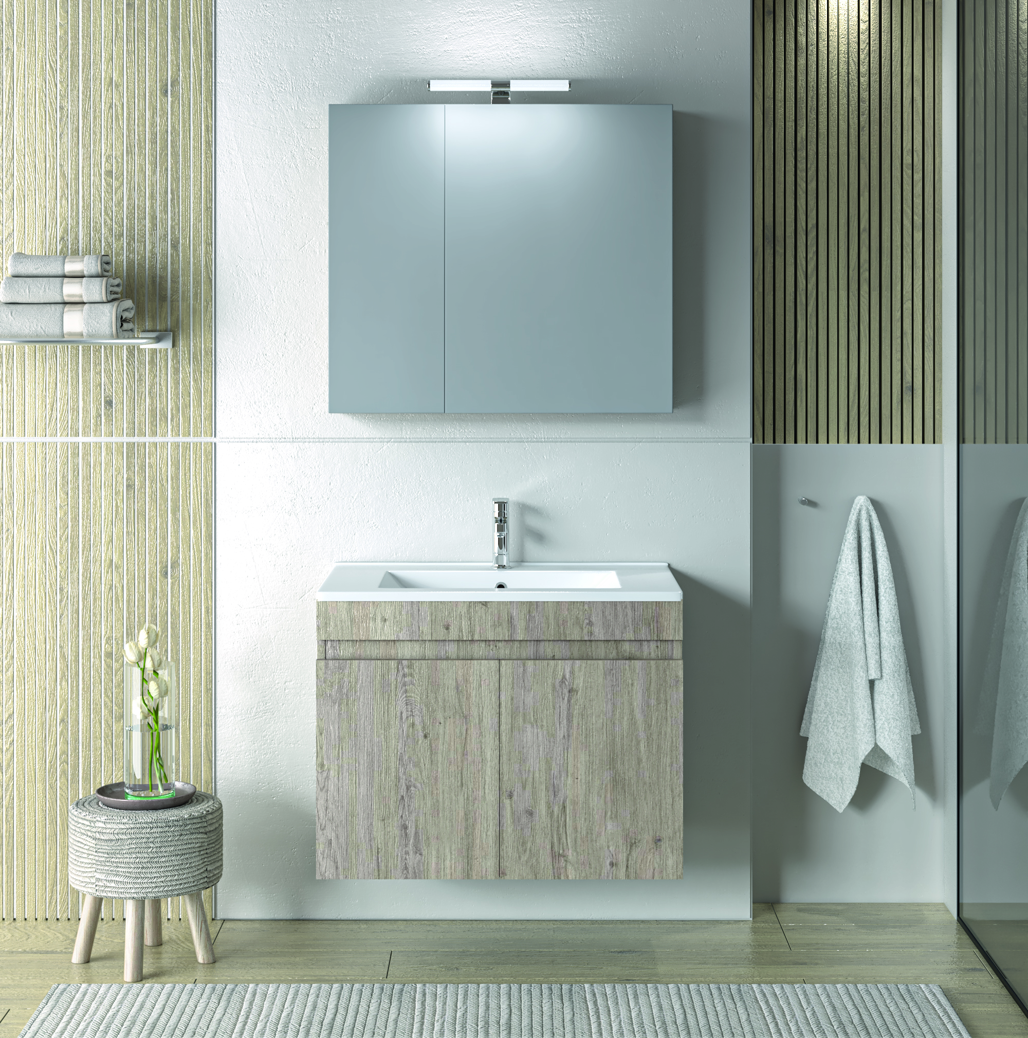Σετ Έπιπλο Μπάνιου OMEGA BEIGE OAK 75 9SOM075BO0 Πάγκο 72x44x60 9SOM075BO0 Σετ Έπιπλο Μπάνιου OMEGA BEIGE OAK 75 9SOM075BO0 Πάγκο 72x44x60 9SOM075BO0
