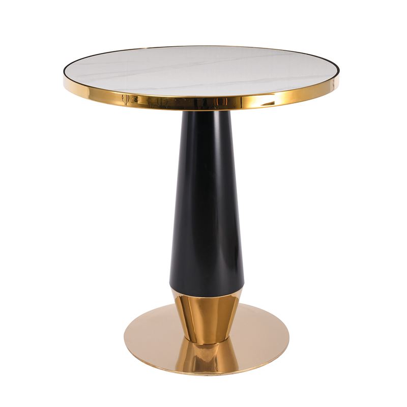 WOODWELL ΕΜ789,2OLIVE Τραπέζι Βαφή Μαύρο-Gold, Επιφάνεια Sintered Stone White Marble Φ70x73cm ΕΜ789,2 WOODWELL ΕΜ789,2OLIVE Τραπέζι Βαφή Μαύρο-Gold, Επιφάνεια Sintered Stone White Marble Φ70x73cm ΕΜ789,2