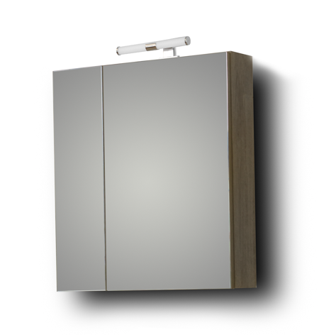 ΚΑΘΡΕΦΤΗΣ OMEGA 65cm NEW χρ.GREY OAK 3MOM065GONW με ντουλάπια