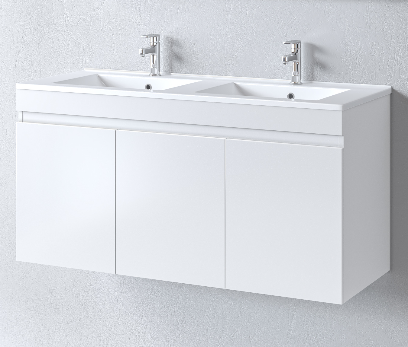 Σετ Πάγκου OMEGA 120cm με Διπλό Νιπτήρα χρ.WHITE GLOSS S3BOM120GL0D S3BOM120GL0D Σετ Πάγκου OMEGA 120cm με Διπλό Νιπτήρα χρ.WHITE GLOSS S3BOM120GL0D S3BOM120GL0D