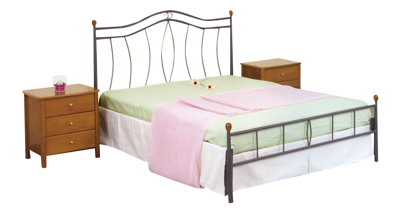 KPS ΟΡΑΜΑ ΚΡΕΒΑΤΙ ΜΕΤΑΛΛΙΚΟ ΕΛΛΗΝΙΚΗΣ ΚΑΤΑΣΚΕΥΗΣ 110Χ190 ΜΑΥΡΟ KPS-000002