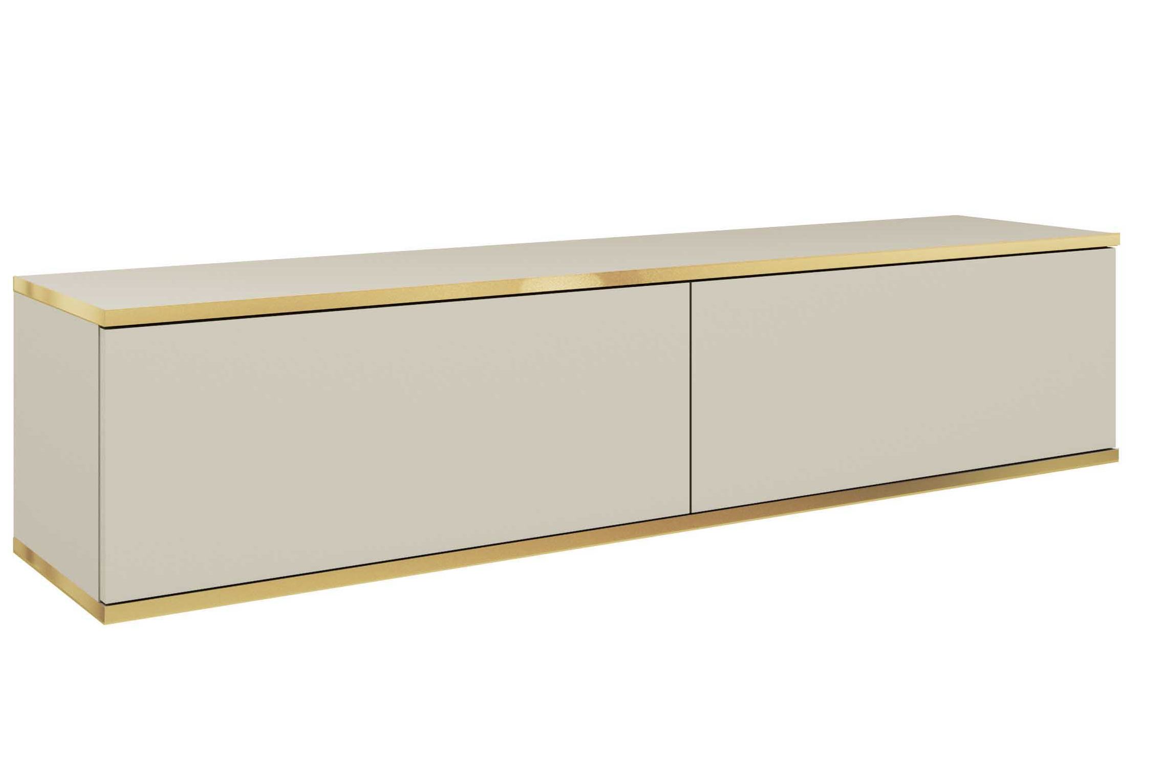 Lh-homefurniture Κρεμαστό έπιπλο τηλεόρασης ORO Μπεζ 135x30x32cm P_ORO_STV_Bz