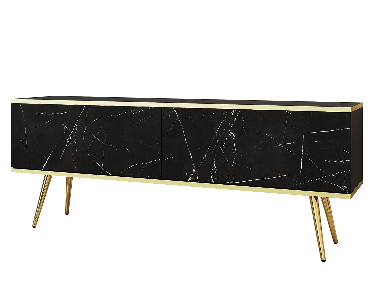 Lh-homefurniture Έπιπλο τηλεόρασης ORO Μάρμαρο+ χρυσό 135x53x32cm P_ORO_STVm+GL Lh-homefurniture Έπιπλο τηλεόρασης ORO Μάρμαρο+ χρυσό 135x53x32cm P_ORO_STVm+GL