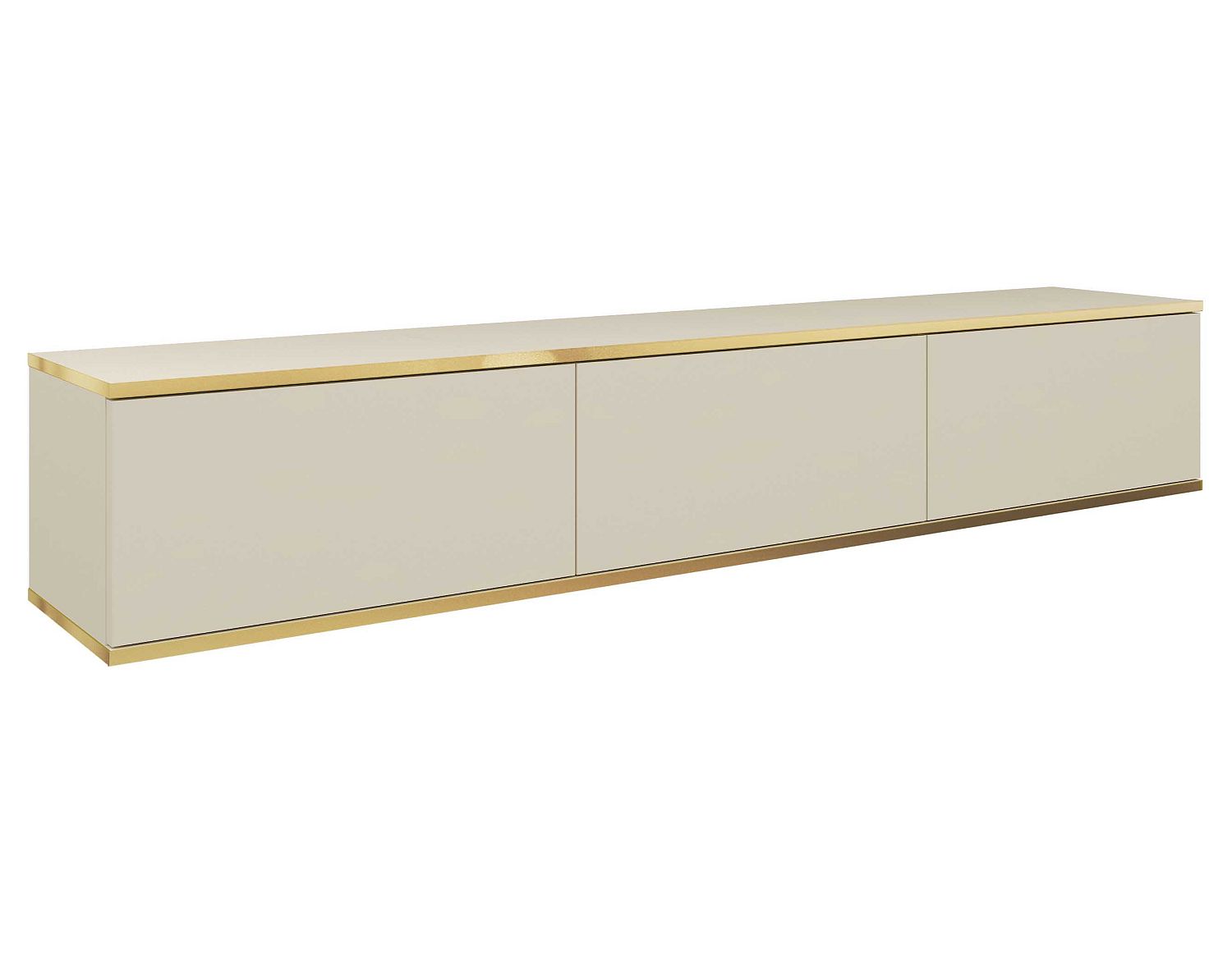 Lh-homefurniture Κρεμαστό έπιπλο τηλεόρασης ORO Μπεζ 175x30x32cm P_ORO_BTVbz