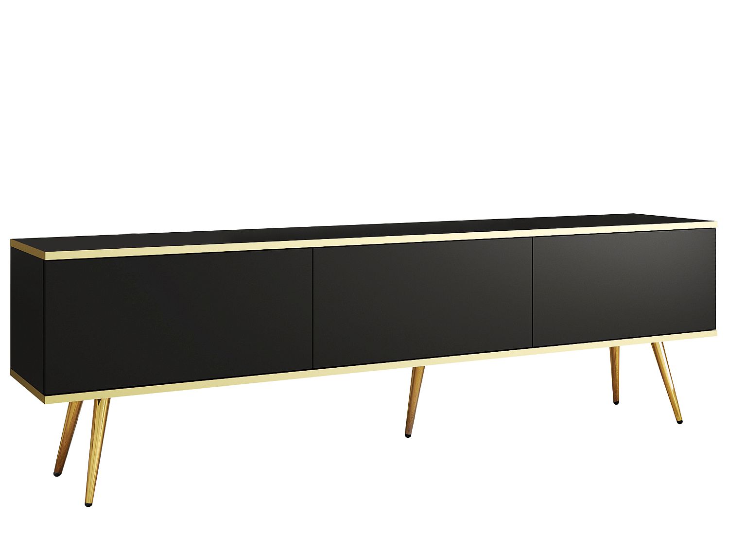 Lh-homefurniture Έπιπλο τηλεόρασης ORO Ανθρακί + Χρυσό 175x53x32cm P_ORO_BTVc+GL Lh-homefurniture Έπιπλο τηλεόρασης ORO Ανθρακί + Χρυσό 175x53x32cm P_ORO_BTVc+GL