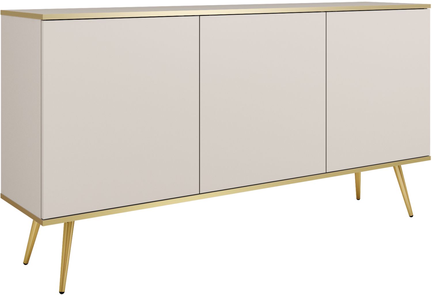 Μπουφές Oro Μπεζ+χρυσό 160x85x39cm