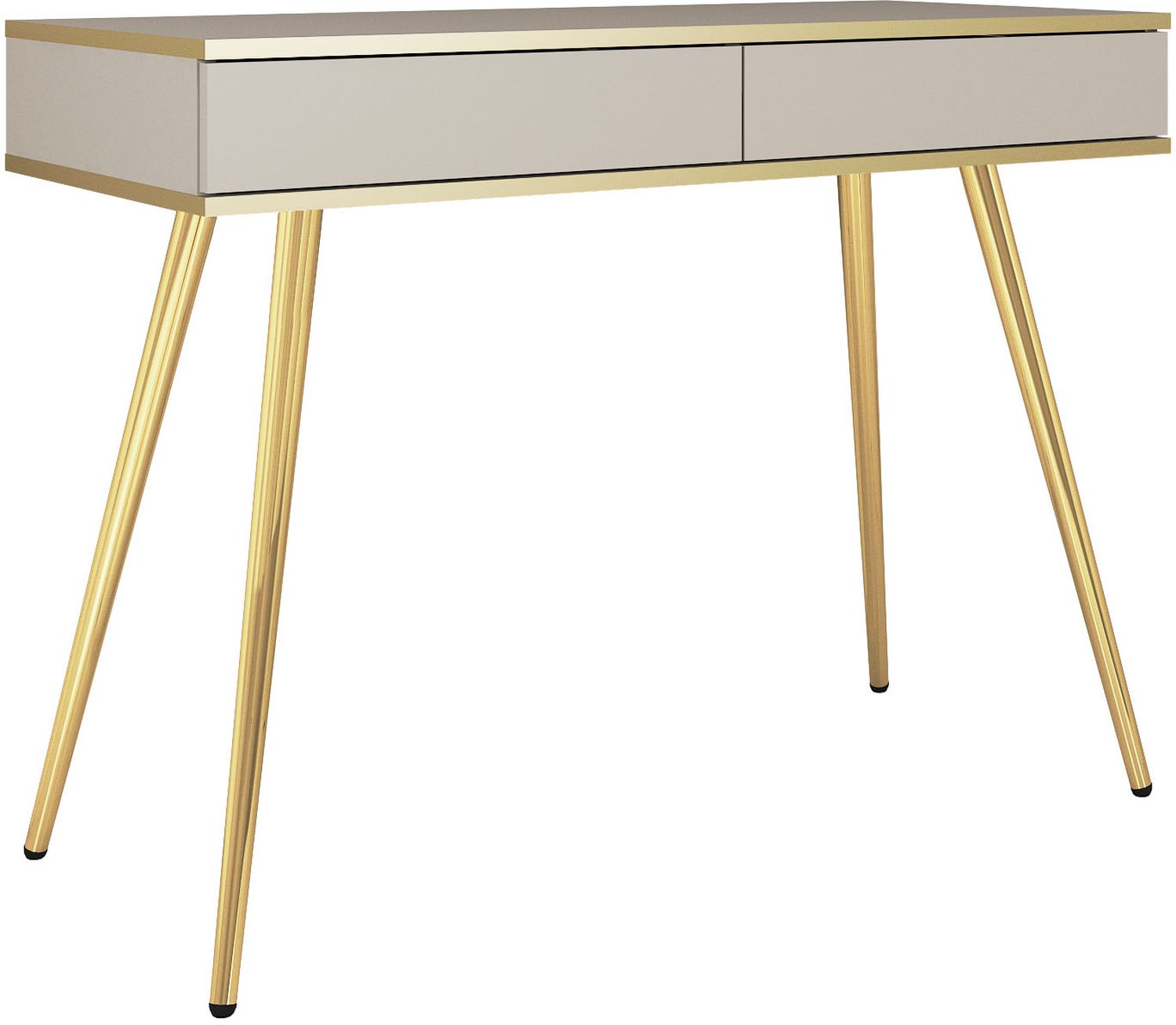 Κονσόλα Oro μπέζ με χρυσό 102x80x50cm