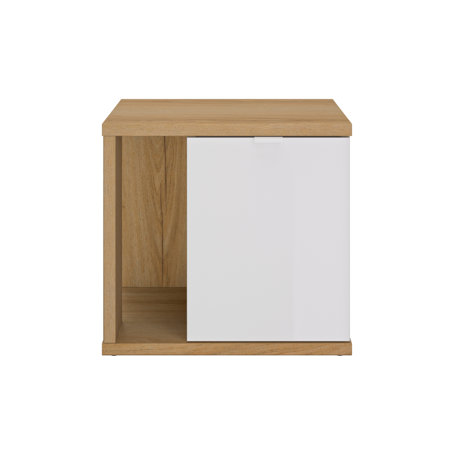 Insi Otello κομοδίνο με μία πόρτα 45x35x42εκ. Helvezia Oak / Λευκό 0191.GM03 Insi Otello κομοδίνο με μία πόρτα 45x35x42εκ. Helvezia Oak / Λευκό 0191.GM03