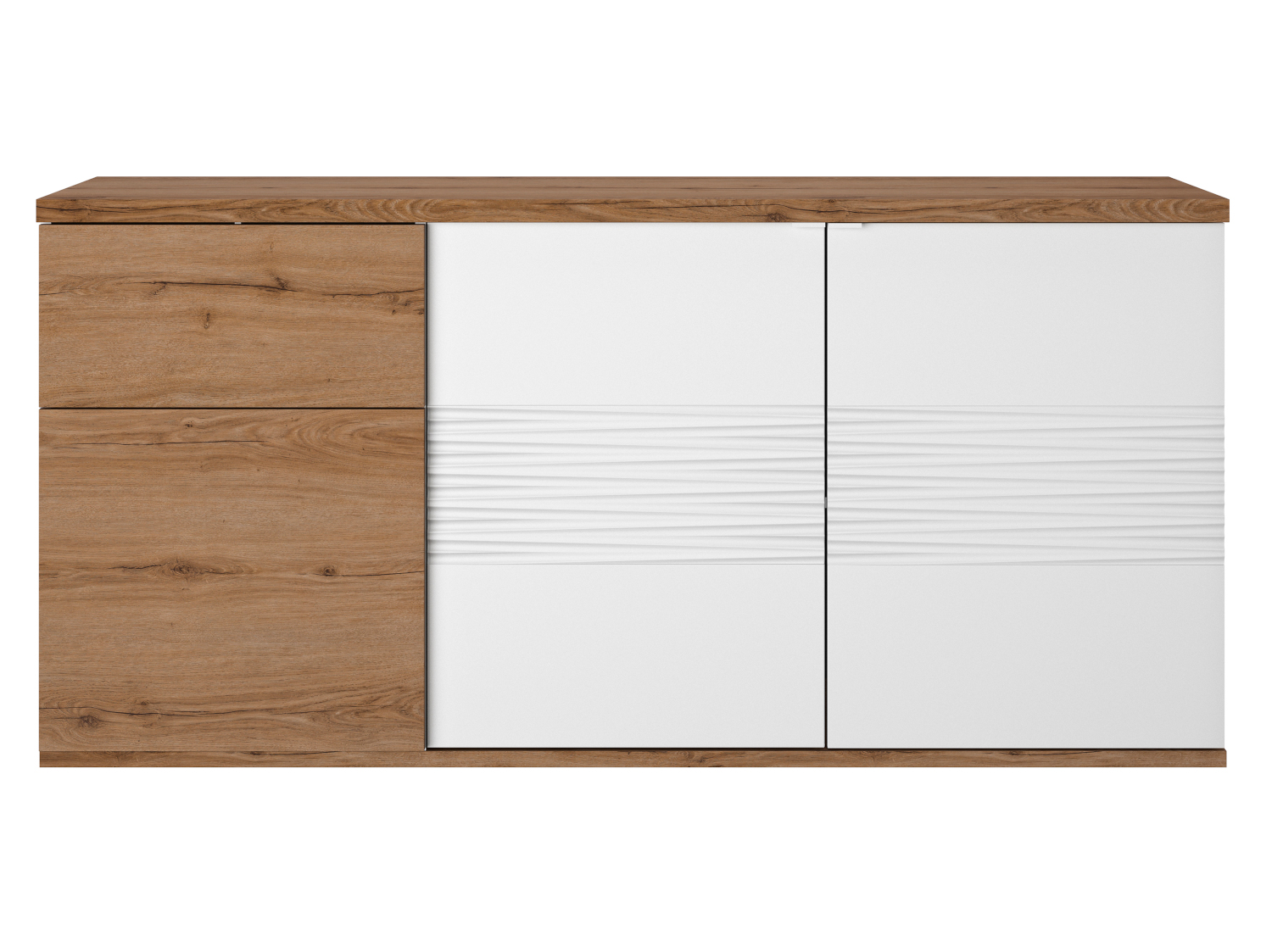Insi Otello μπουφές με 3 πόρτες και 1 συρτάρι 180x47x87εκ. Helvezia Oak / Λευκό 009.GM79 Insi Otello μπουφές με 3 πόρτες και 1 συρτάρι 180x47x87εκ. Helvezia Oak / Λευκό 009.GM79