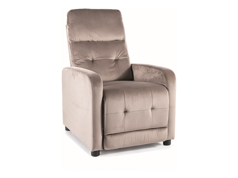 FOTEL ROZKŁADANY OTUS VELVET CIEMNY BEŻ BLUVEL 40 DIOMMI-80-3333