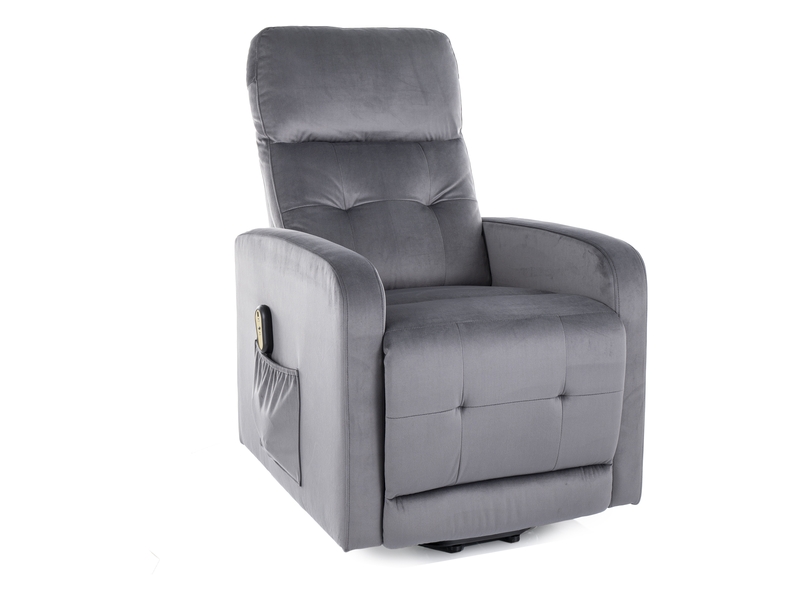 FOTEL ROZKŁADANY OTUS II (FUNKCJA PIONIZACJI) VELVET SZARY BLUVEL 14 DIOMMI-80-3767 FOTEL ROZKŁADANY OTUS II (FUNKCJA PIONIZACJI) VELVET SZARY BLUVEL 14 DIOMMI-80-3767