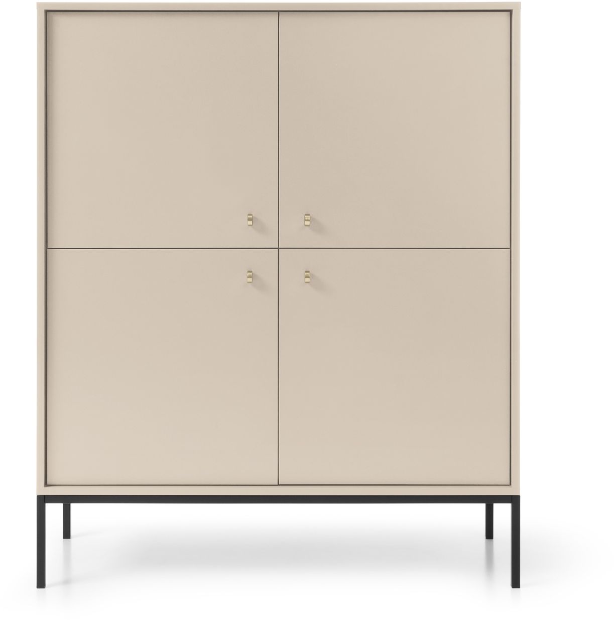 Lh-homefurniture Μπουφές Mono χρώμα Μπεζ 103,5×125,5x39cm P_MNBz_NT