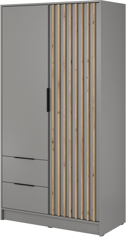 Nτουλάπα Δίφυλλη Nelly Γκρι 105x200x51cm