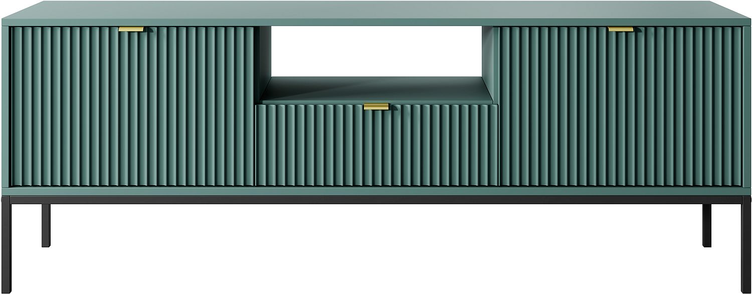 Έπιπλο τηλεόρασης Nova Πράσινο + Ανθρακί 154x39x56cm