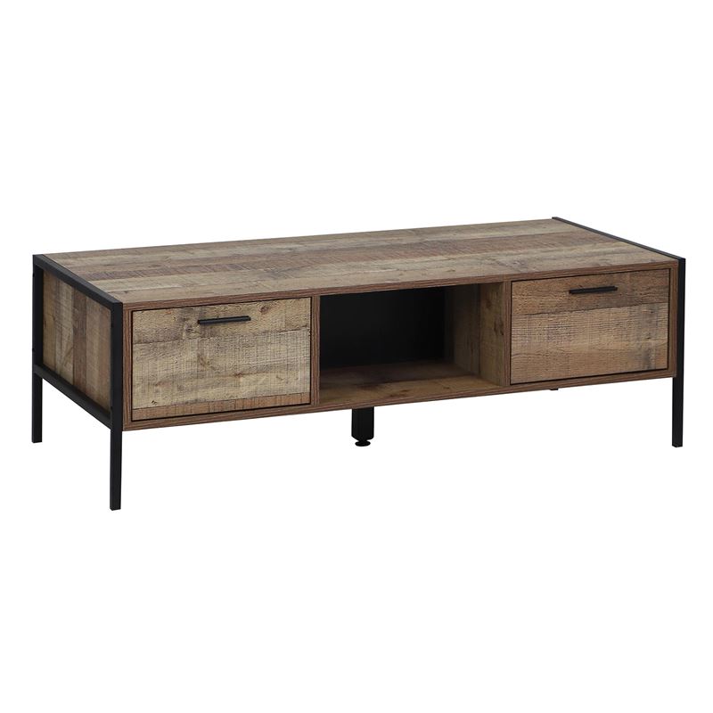 WOODWELL Ε8436,WPALLET-W Τραπεζάκι Σαλονιού 2 Συρτάρια – Μέταλλο Βαφή Μαύρο, Antique Oak 124x60x40cm Ε8436,W WOODWELL Ε8436,WPALLET-W Τραπεζάκι Σαλονιού 2 Συρτάρια – Μέταλλο Βαφή Μαύρο, Antique Oak 124x60x40cm Ε8436,W