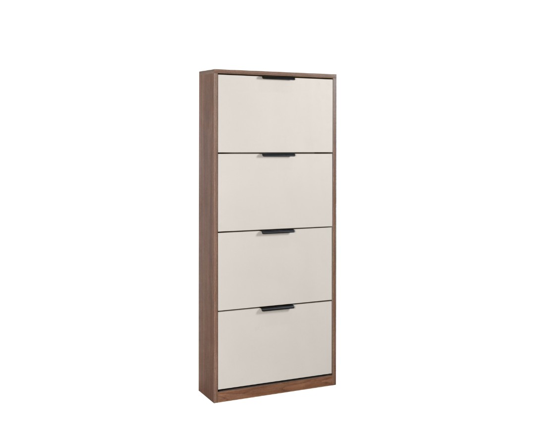 MATIS Παπουτσοθήκη 4V SMART καρυδί/ κασμίρ 60x18x158,4 MATIS850281