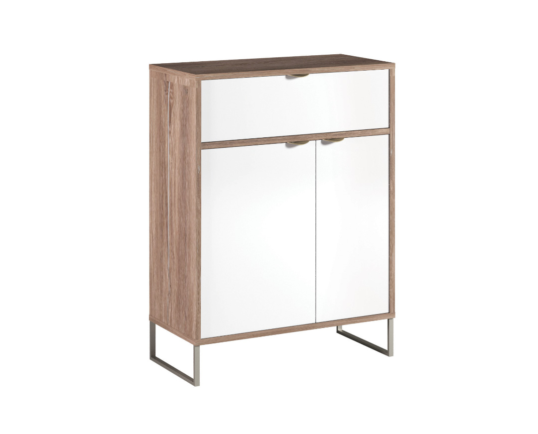 MATIS Παπουτσοθήκη Denver δρυς kalaj/ λευκό γυαλιστερό 71x35x92.2 MATIS150573 MATIS Παπουτσοθήκη Denver δρυς kalaj/ λευκό γυαλιστερό 71x35x92.2 MATIS150573