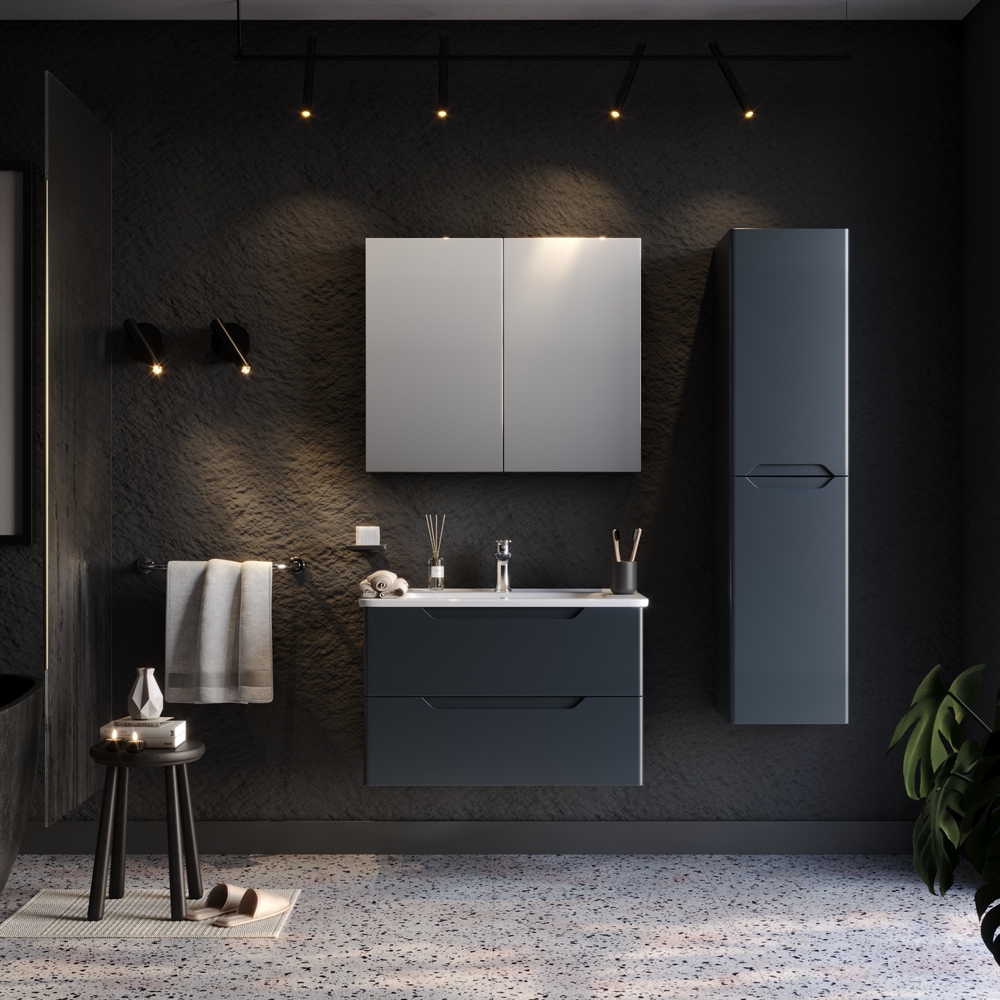 Σετ Έπιπλο Μπάνιου PERLA Ανθρακί MDF 18mm Λάκα 80 9SPER080ANM 9SPER080ANM Σετ Έπιπλο Μπάνιου PERLA Ανθρακί MDF 18mm Λάκα 80 9SPER080ANM 9SPER080ANM