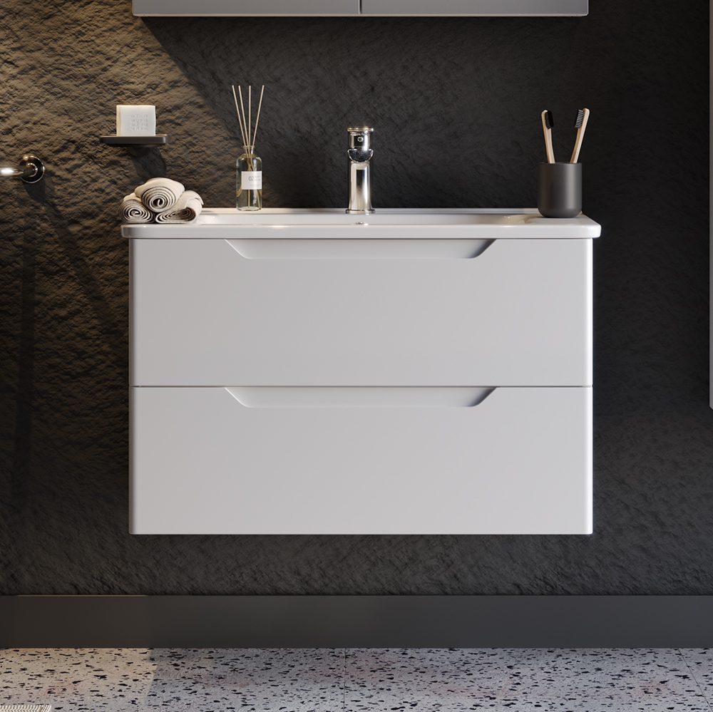 Πάγκος PERLA Λευκό MDF 18mm Λάκα 80 S3BPERL080W 80x46x53cm S3BPERL080W Πάγκος PERLA Λευκό MDF 18mm Λάκα 80 S3BPERL080W 80x46x53cm S3BPERL080W
