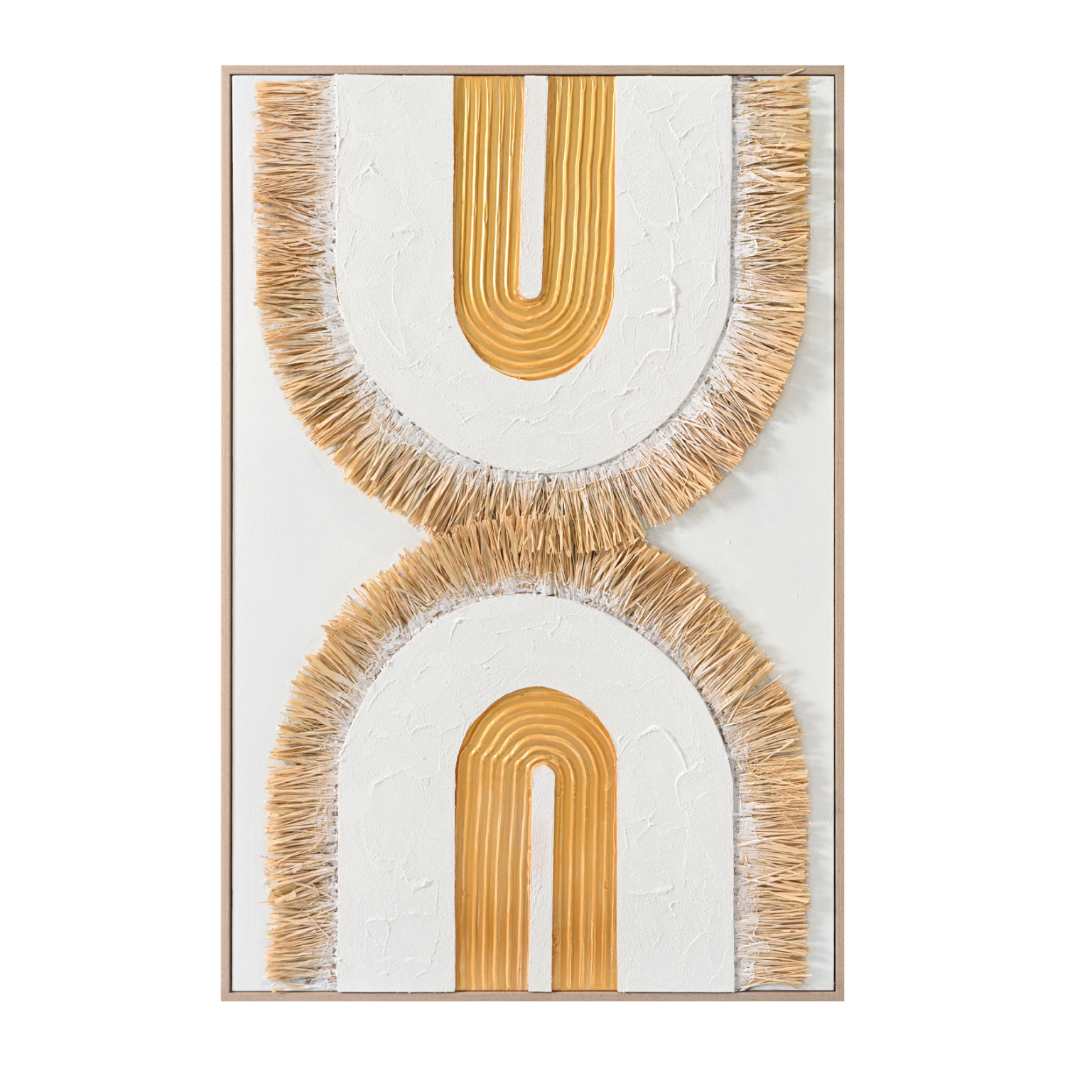 Intrahome ΠΙΝΑΚΑΣ 3D .01 ΜΕ ΚΟΡΝΙΖΑ ΜΠΕΖ-ΚΑΜΒΑΣ ΛΕΥΚΟΣ-ΧΕΙΡΟΠΟΙΗΤΟΣ 80x3,5x120Υεκ. intraho-1649165