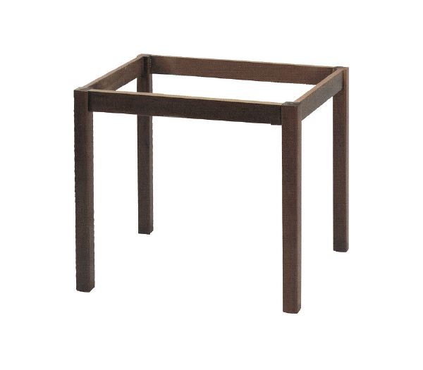 WOODWELL ΚΑΦΕΝΕΙΟΥ Βάση Τραπεζιού Οξιά Λυόμενο για Επιφάνεια 60x60cm, Βαφή Εμποτισμού Καρυδί 49x49x73cm Ρ415,Ε2