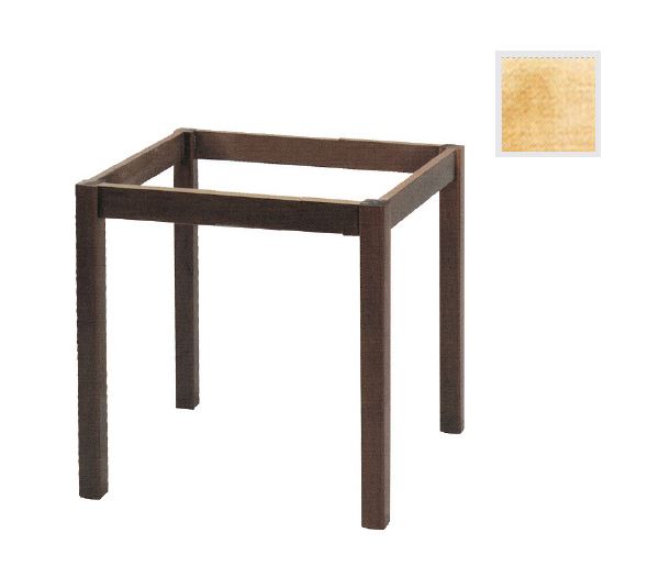 WOODWELL ΚΑΦΕΝΕΙΟΥ Βάση Τραπεζιού Οξιά Λυόμενη για Επιφάνεια 80x80cm, Άβαφη 69x69x73cm Ρ407,0