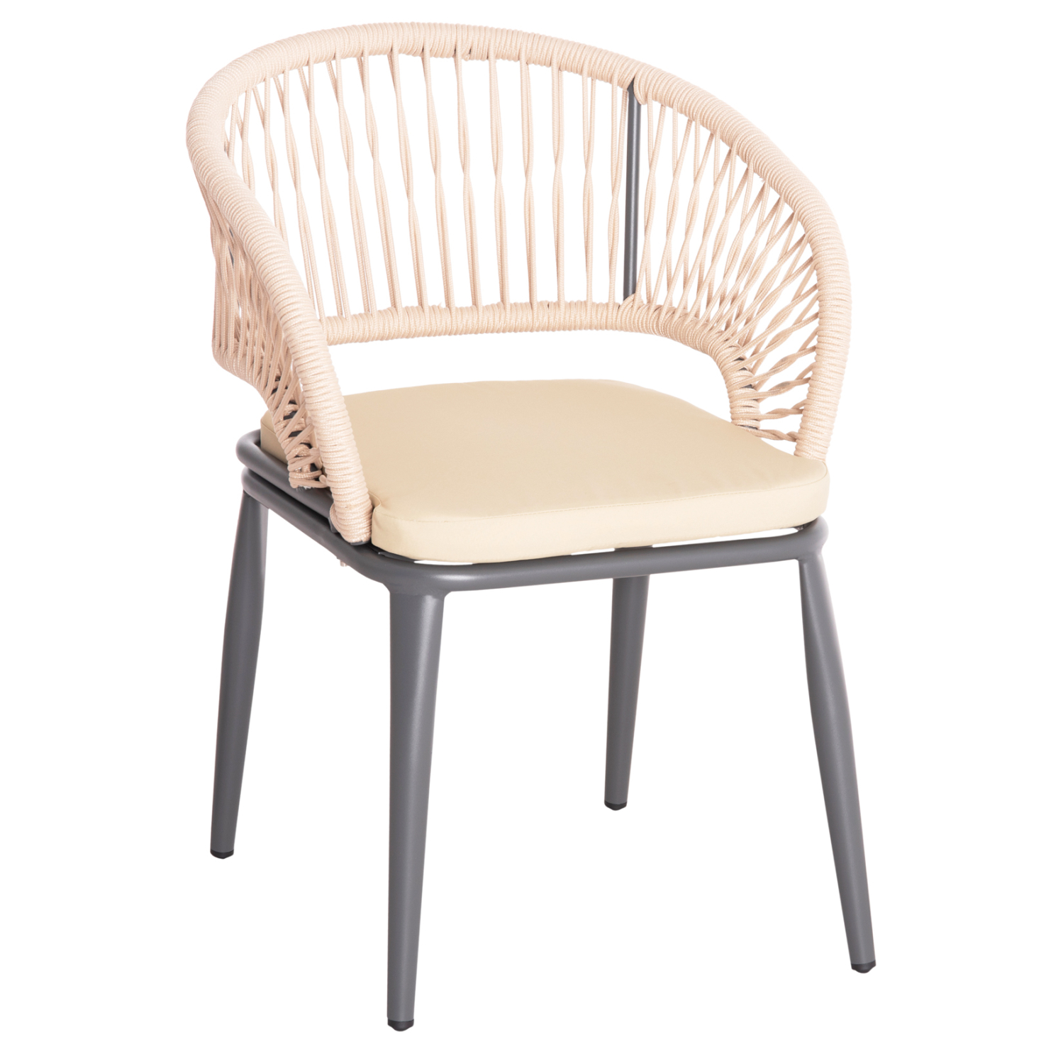 ΠΟΛΥΘΡΟΝΑ ΑΛΟΥΜΙΝΙΟΥ MAGNET HM6287.01 ΣΚΟΥΡΟ ΓΚΡΙ ΜΕ ΚΡΕΜ P.E.ΣΧΟΙΝΙ 59x61x81.5Υεκ