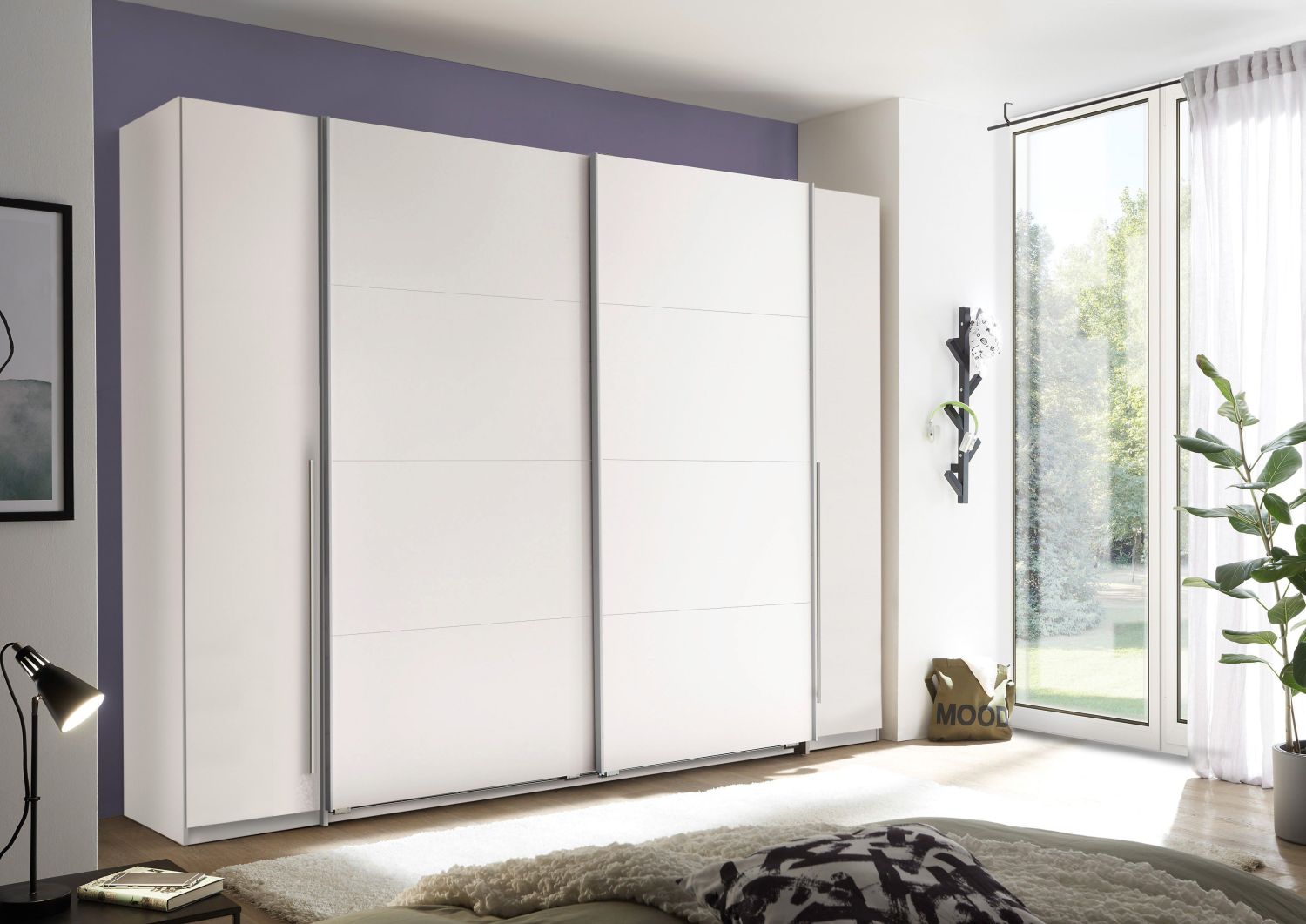 Lh-homefurniture Ντουλάπα Prato 270x210x60cm λευκό A_24119_PRT