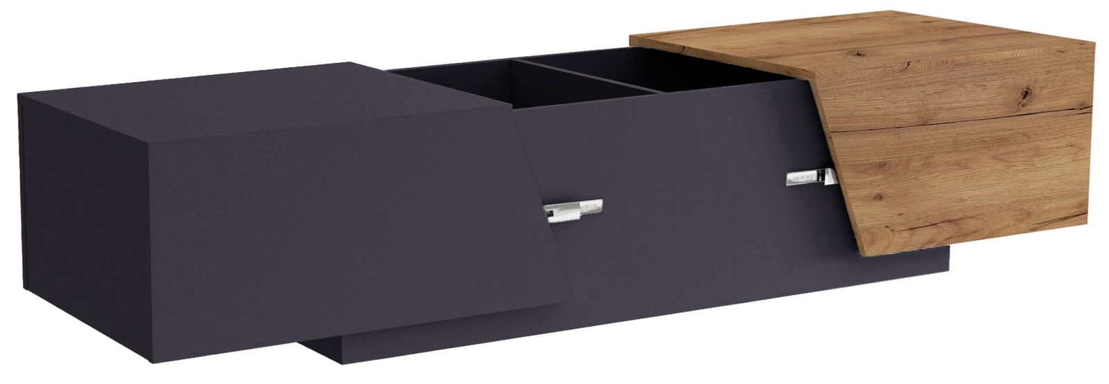 Τραπεζάκι σαλονιού Twilight-Fusiko-Mavro Mήκος 110.0 Βάθος 50.0 Ύψος 35.0 162844289