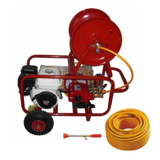 Ψεκαστικό Βενζίνης Με Αντλία 40ATM 30A HONDA GP160 Σε Τροχήλατη Βάση,Ανέμη,100μ.Σωλήνας Ψεκασμού & Αυλός KIDO-
5981/145Δ