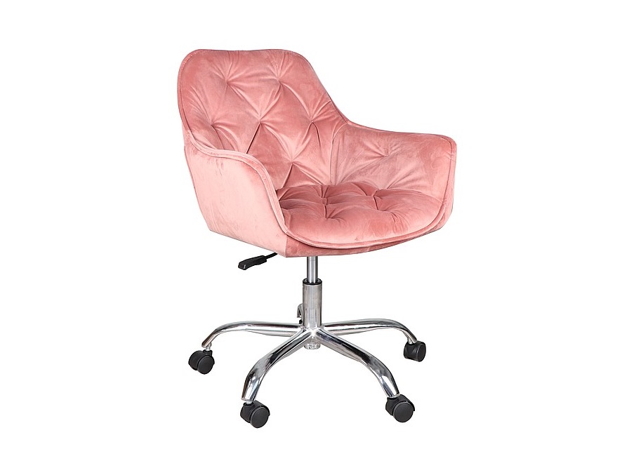ROTARY CHAIR Q-190 VELVET ANTIQUE ROSE 52 DIOMMI OBRQ190VRA DIOMMI-80-2125