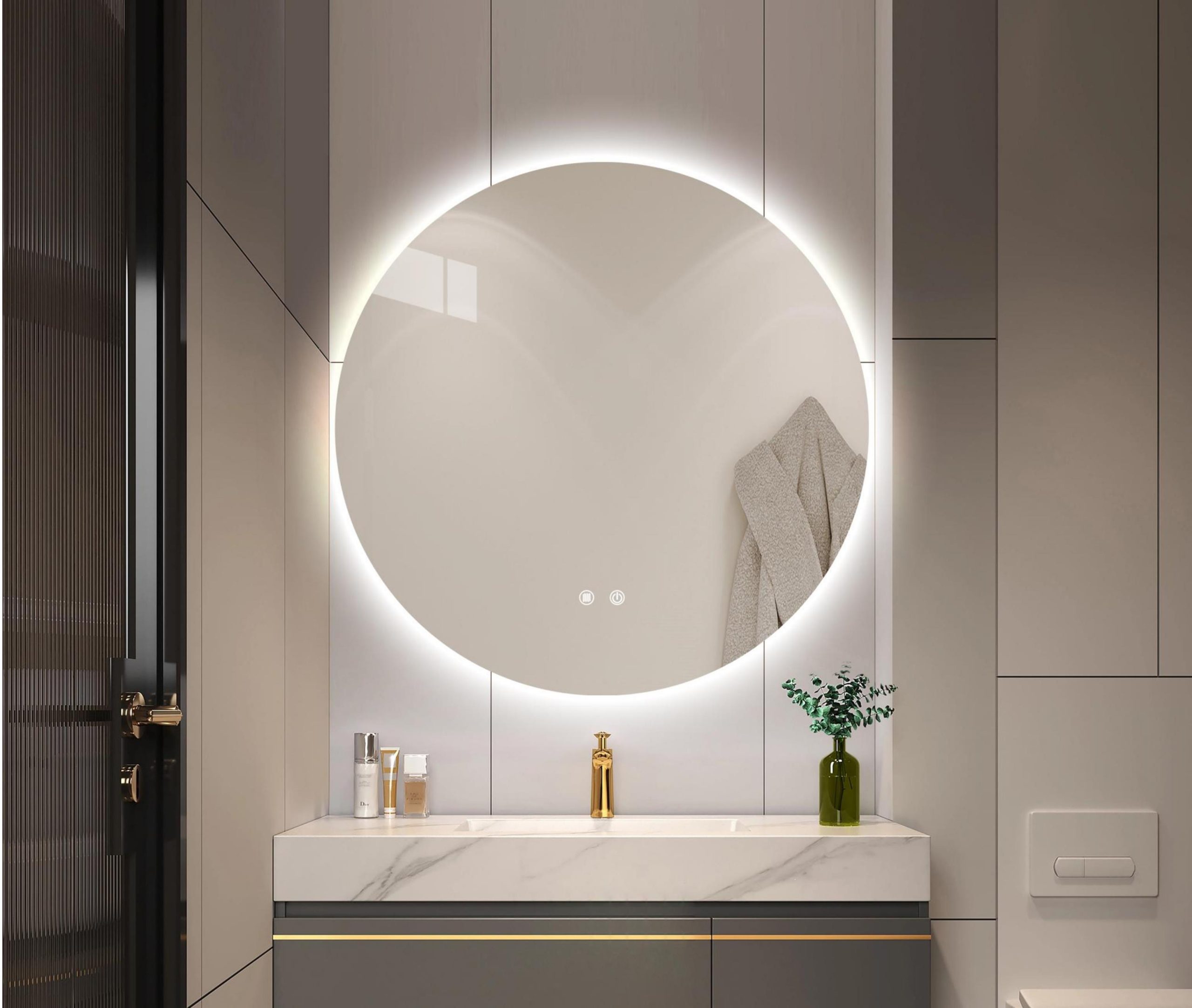 Καθρέφτης LED Στρόγγυλος R-03 80cm κωδ. 0762-R-03