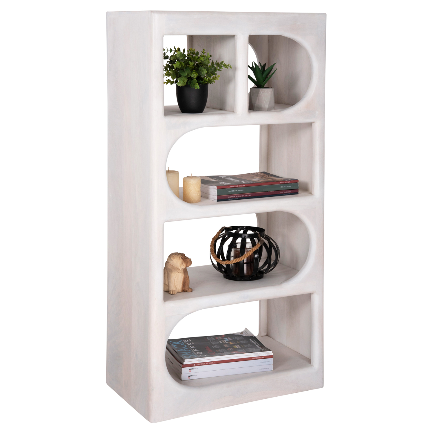 Intrahome ΡΑΦΙΕΡΑ ΚΟΜΜΟ HCASABLANCKIMBERLEYR ΜΑΣΙΦ ΞΥΛΟ MCASABLANCANGO ΣΕ ΛΕΥΚΟ ΧΡΩΜΑ 60x35x120Υεκ. intraho-1646448