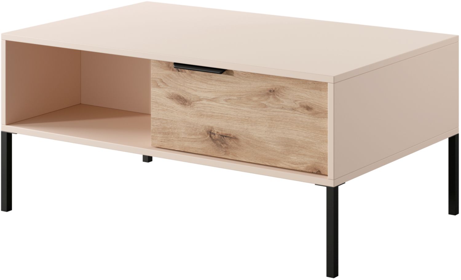 Lh-homefurniture Τραπεζάκι Rave με συρτάρια Μπεζ+φυσικό Viking 97x45x60cm L_RV_40_b Lh-homefurniture Τραπεζάκι Rave με συρτάρια Μπεζ+φυσικό Viking 97x45x60cm L_RV_40_b