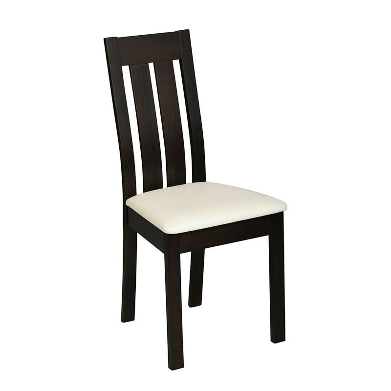 WOODWELL Ε771,2REGO Καρέκλα Οξιά Σκούρο Καρυδί, PVC Εκρού 45x52x97cm Ε771,2 WOODWELL Ε771,2REGO Καρέκλα Οξιά Σκούρο Καρυδί, PVC Εκρού 45x52x97cm Ε771,2