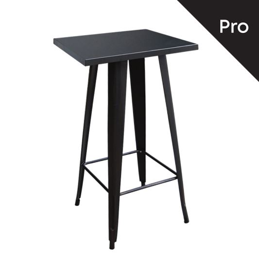 WOODWELL Ε5203,11RELIX Τραπέζι Bar-Pro, Μέταλλο Βαφή Μαύρο 60x60x101cm Ε5203,11