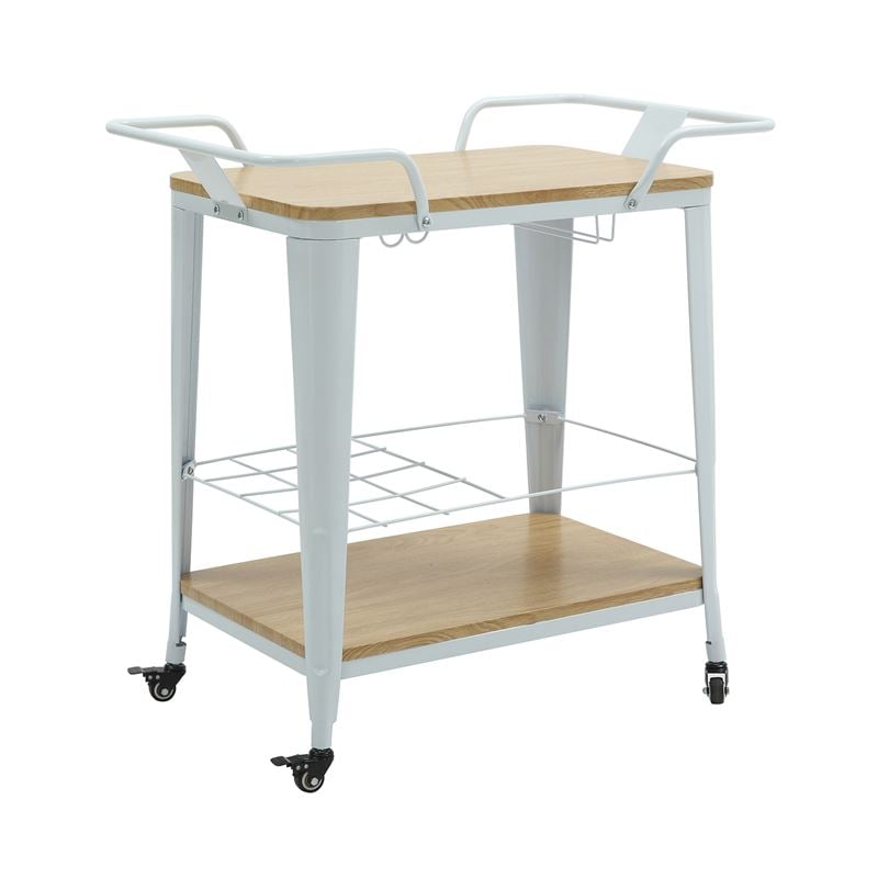 WOODWELL Ε5211,2RELIX Trolley Bar-Pro Μέταλλο Βαφή Άσπρο, MDF Απόχρωση Φυσικό 86x51x86cm Ε5211,2 WOODWELL Ε5211,2RELIX Trolley Bar-Pro Μέταλλο Βαφή Άσπρο, MDF Απόχρωση Φυσικό 86x51x86cm Ε5211,2