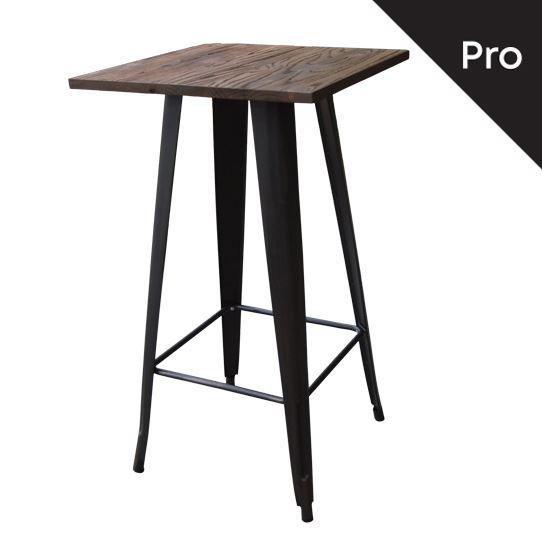 WOODWELL Ε5197,10RELIX Wood Τραπέζι Bar-Pro, Μέταλλο Βαφή Antique Black, Απόχρωση Ξύλου Dark Oak 60x60x102cm Ε5197,10 WOODWELL Ε5197,10RELIX Wood Τραπέζι Bar-Pro, Μέταλλο Βαφή Antique Black, Απόχρωση Ξύλου Dark Oak 60x60x102cm Ε5197,10