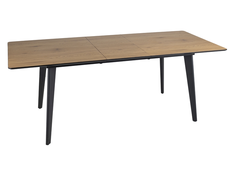 STÓŁ RENE DĄB/CZARNY 160(200)X90 DIOMMI-80-3751